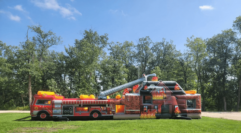 Fire Truck Infaltable Castle