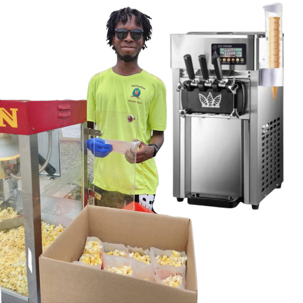 Rent popcorn and ice cream machines